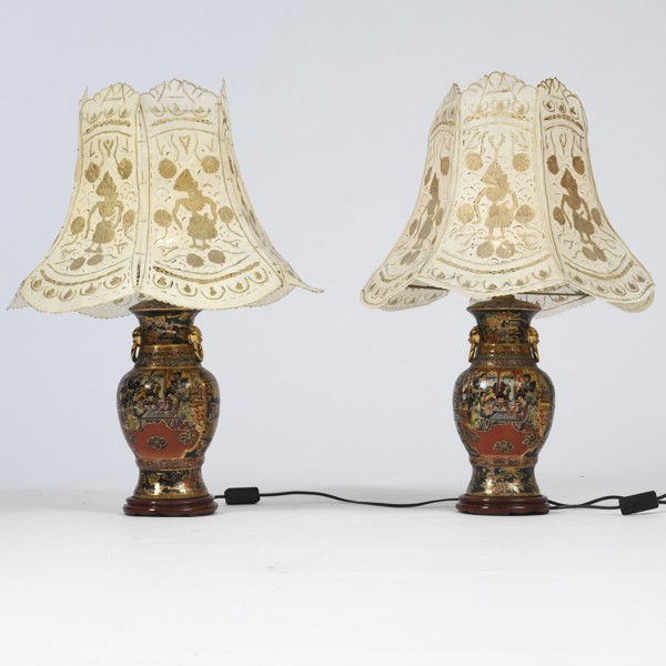 BORDSLAMPOR, ett par, 1900-tal