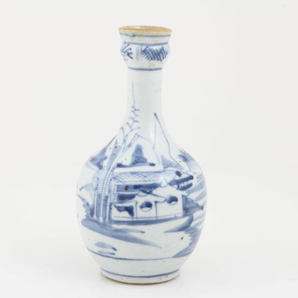 FLASKA, porslin, Kina, 1800-tal