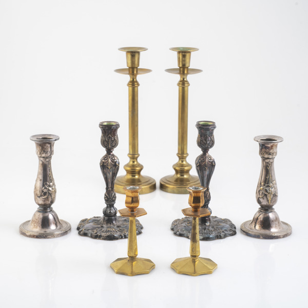 LJUSSTAKAR, 4 par, 1900-tal