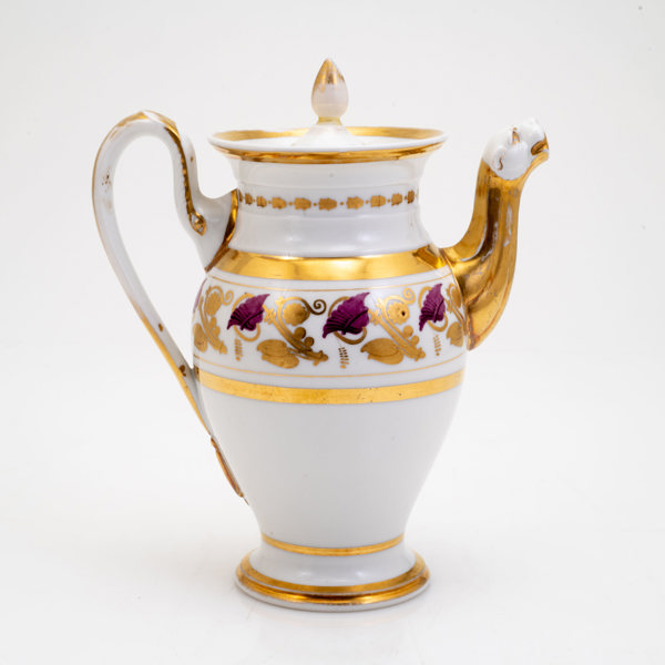 KAFFEKANNA, 1800-tal, porslin