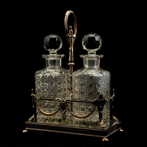 KARAFFSTÄLL / BORDSSURTOUT, nysilver