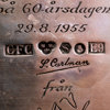 C.F CARLMAN, skål, silver, Stockholm 1955