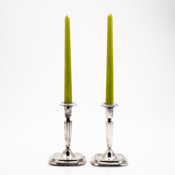 LJUSSTAKAR, ett par, silver, Stockholm, 1963