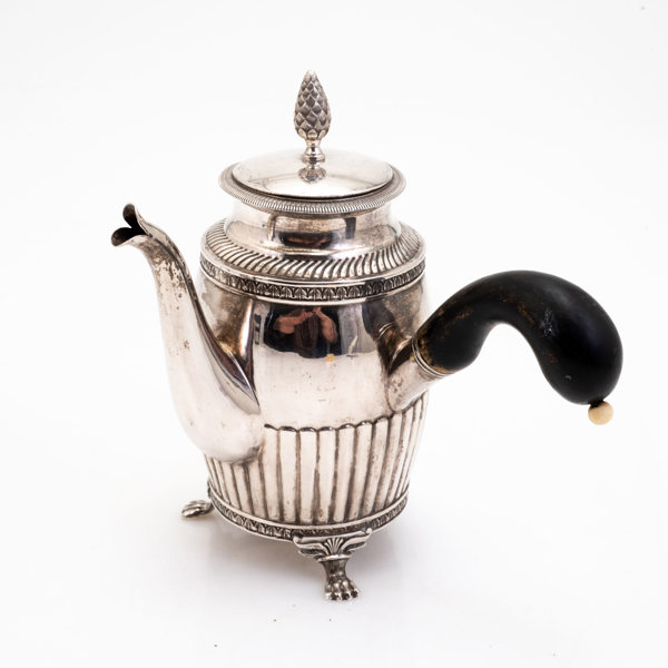 ANDERS LUNDSTRÖM, chokladkanna, silver