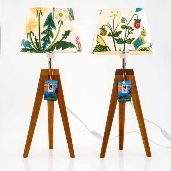 BORDSLAMPOR, ett par, Markslöjd