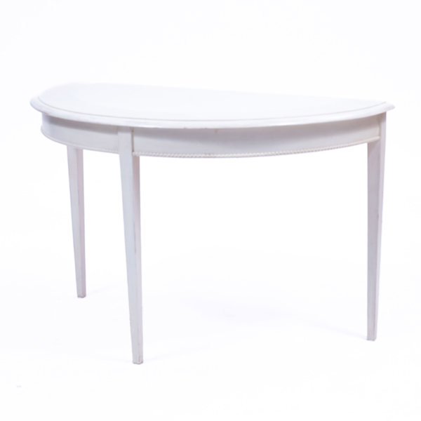 MÅNBORD, 1900-tal, vitmålat