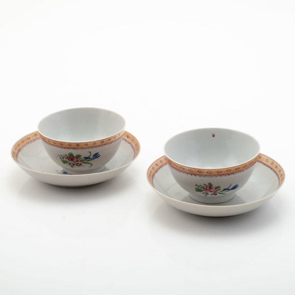 KOPPAR MED FAT, ett par, Kina, 1700-tal