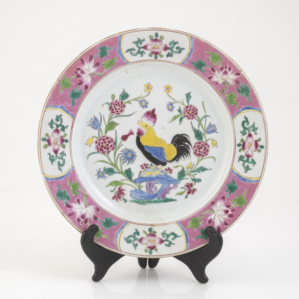 SAMSON, tallrik, 1800-tal, porslin, Frankrike