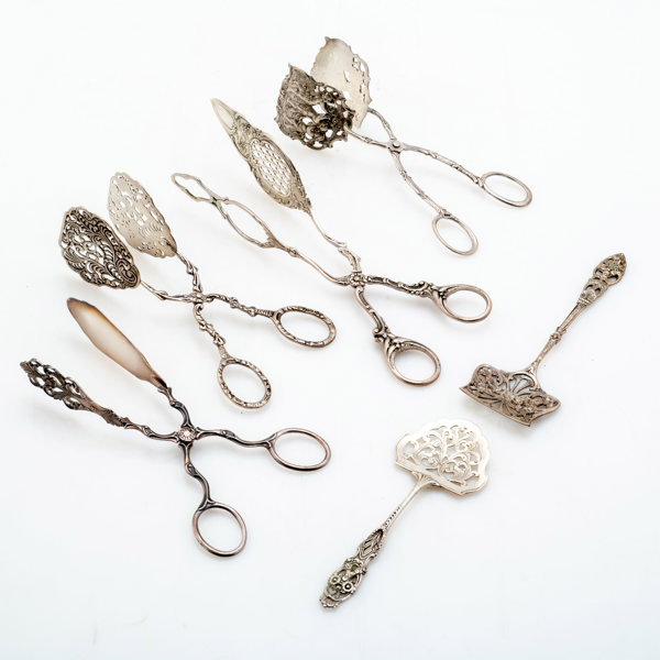 TÄNGER, SPADAR, silver