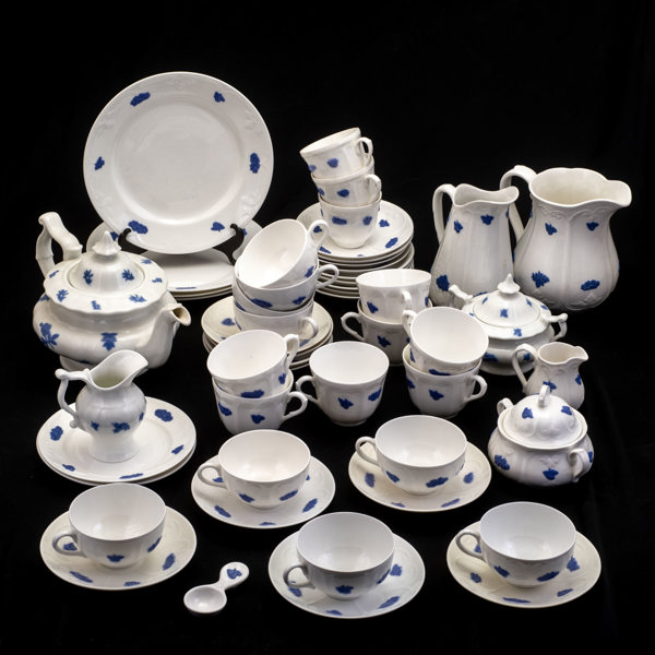 KAFFE- & TESERVIS, 31 delar, "Blå Blom"