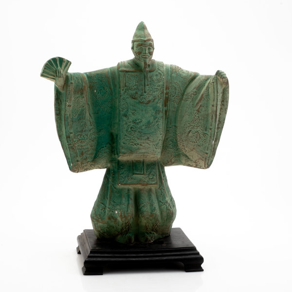 SKULPTUR, samtida, grönpatinerat gips