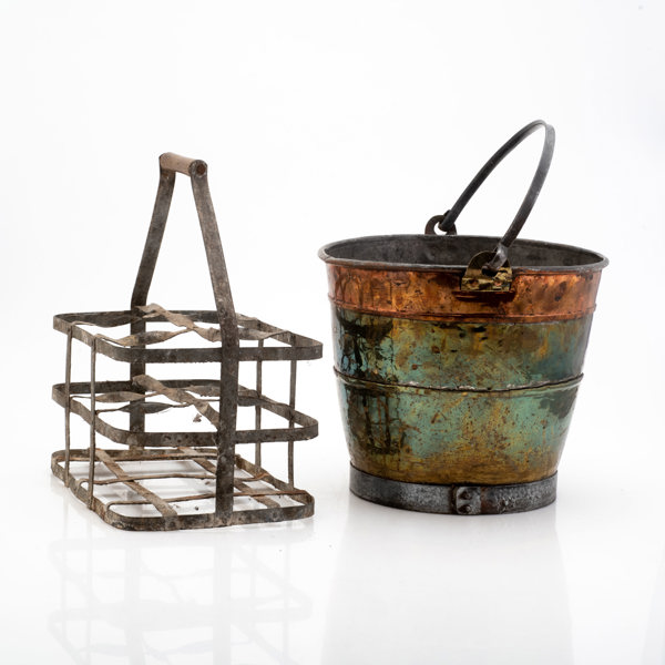 FLASKSTÄLL, HINK, 18/1900-tal