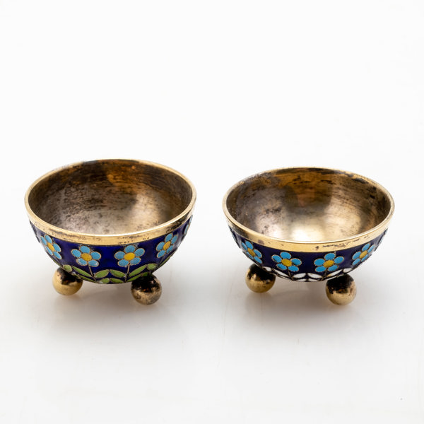 SALTKAR, ett par, Ryssland, silver