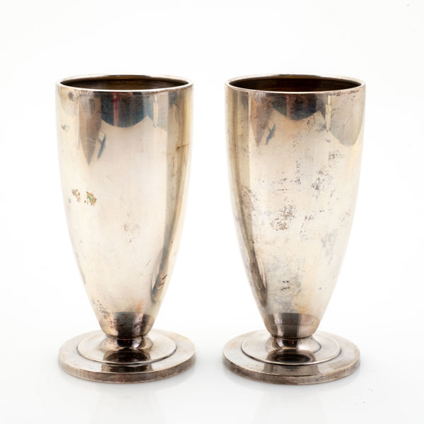 VASER, ett par, silver, 1900-tal