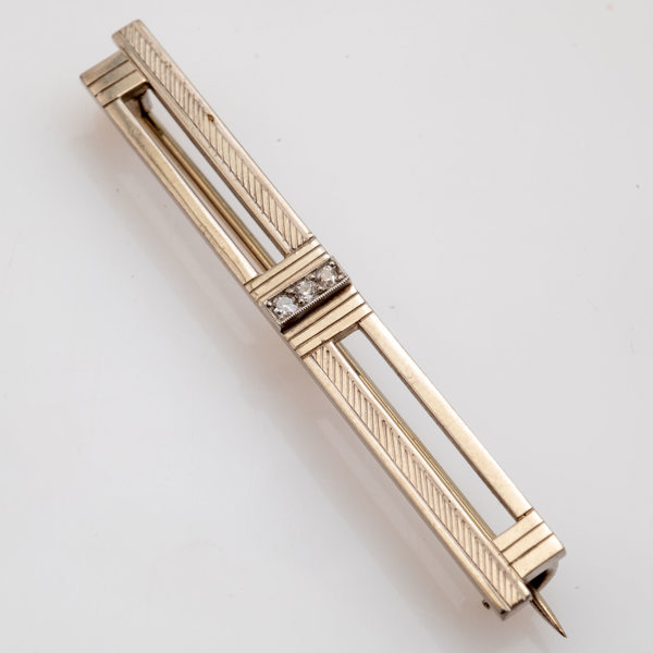 BROSCH, 18K, Vitguld