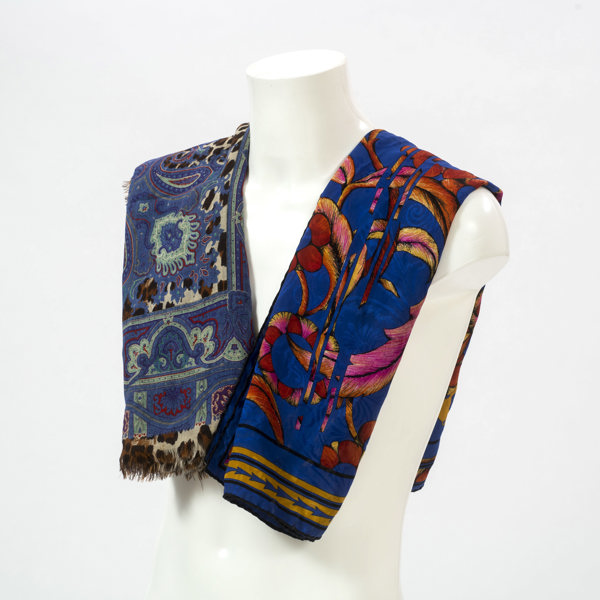 CHRISTIAN DIOR, LANVIN, scarf, 2 st