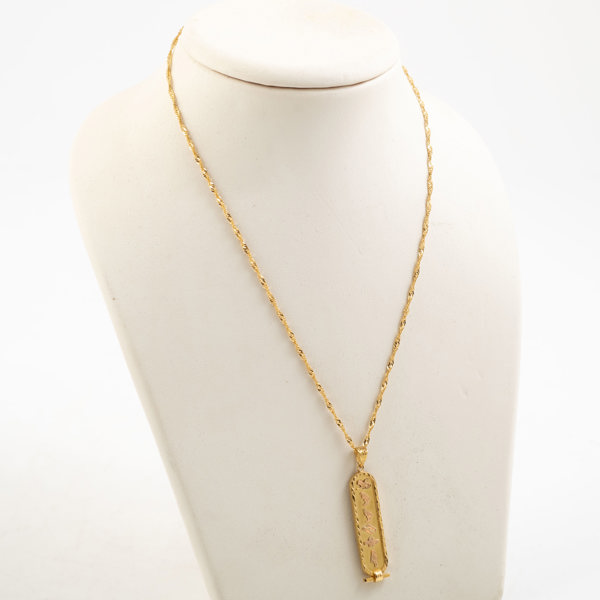 HALSBAND MED HÄNGE, 18K Guld