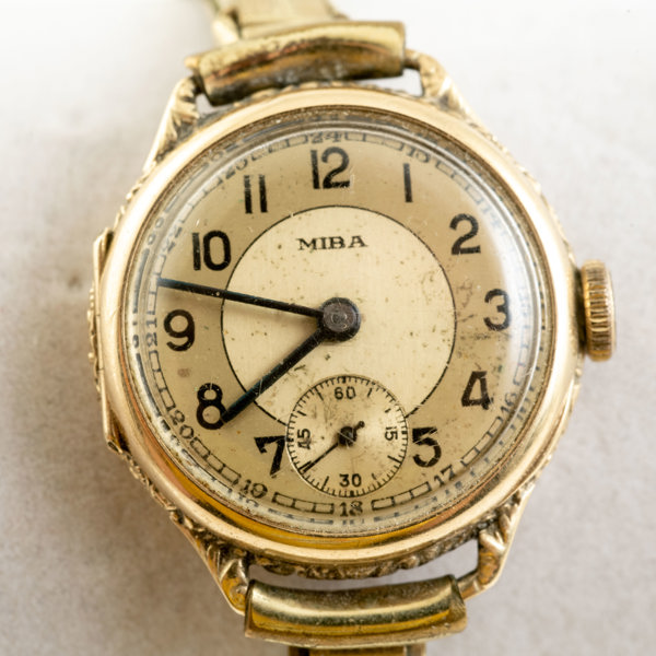 MIBA, damarmbandsur, 14 k guld