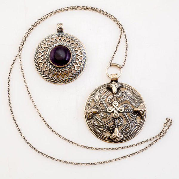 KALEVALA KORU, hängen, 2 st, sterlingsilver