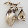 BROSCHER, 2 st, HÄNGEN, 2 st, silver