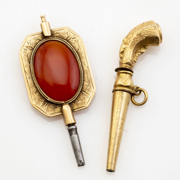 FICKURSNYCKLAR, 18 k guld, 1800-tal