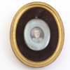 MINIATYRPRTRÄTT, 4 st, 17/1800-tal