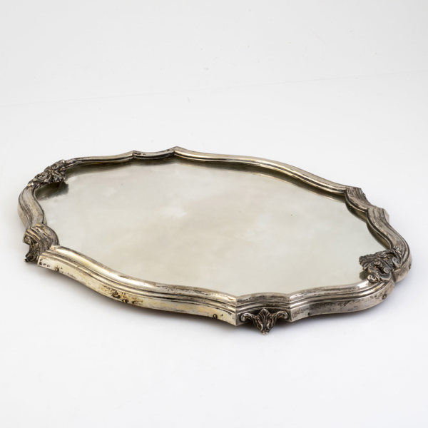 BORDSPLATEAU, silver, 18/1900-tal