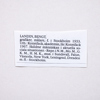 BENGT LANDIN (1933-2025)