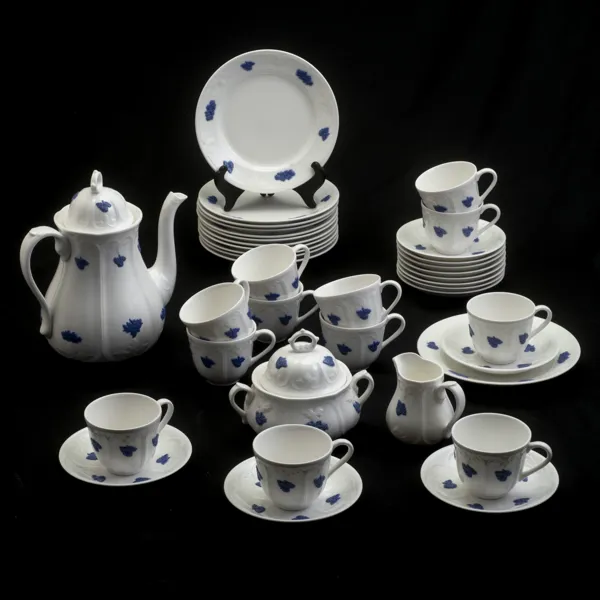 KAFFESERVIS, "Blå blom", Gustavsberg