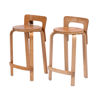 ALVAR AALTO, barstolar, ett par "K65"