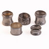 SERVETTRINGAR, 5 st, silver, 18/1900-tal