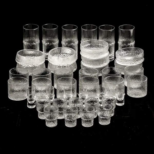 IITTALA, glasservis, 42 delar
