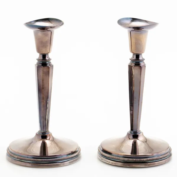 ERIC LÖFMAN, ljusstakar, 1 par, silver