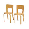 ALVAR AALTO, stolar, ett par, modell 66