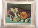 Harald Garmland (1904-1985), "Svampar", signerad -47, olja på pannå, bildmått 38x46 cm