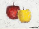 Harald Garmland (1904-1985), "Äpplen", signerad, olja på duk, bildmått 22x27 cm