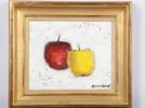 Harald Garmland (1904-1985), "Äpplen", signerad, olja på duk, bildmått 22x27 cm