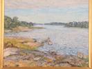 Ture Dahlö (1895-1970), kustlandskap, signerad -43, olja på duk, bildmått 50 x 60 cm