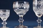 Glasservis, 54 delar, bestående av 12 rödvinsglas, 12 vitvinsglas, 20 starkvinsglas samt 10 likörglas