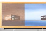 Stefan Edqvist (f. 1971), perspektiva motiv, komposition, akryl på mdf, signerad occh daterad 2006 a tergo, bildmått 19,5x73 cm