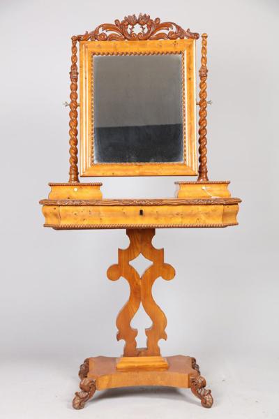 Toilettebord, 1800-talets andra hälft, björk och masurbjörk, höjd 156, 78 x 44 cm_503a_8daf8a182546330_lg.jpeg