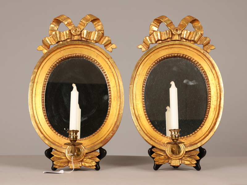 Spegellampetter 1 par, 1900-talets första hälft, Gustaviansk stil, höjd 44 cm bredd 26 cm_526a_8dafeb68c9cec47_lg.jpeg