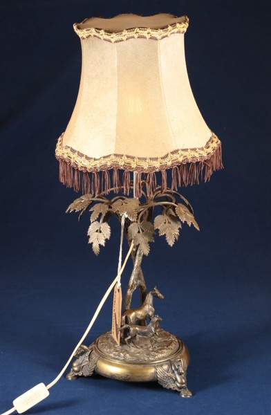 BORDSLAMPA, omkring 1900, mässing