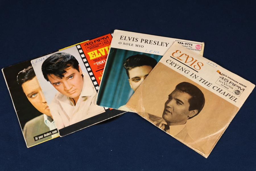 ELVIS PRESLEY (1935-1977),  3 EP-skivor, 1 singelskiva