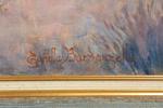 Gunilla Bardanzellu (1943-2014), "I månens sken", signerad, olja på duk, bildmått 60 x 73 cm