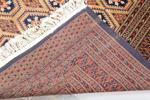 Pakistan, Orientmatta, handknuten, blå botten med röd huvudbård, 180 x 117 cm