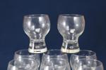 Glas, 25 st, med luftbubbla, bestående av 12 ölglas, 13 vinglas