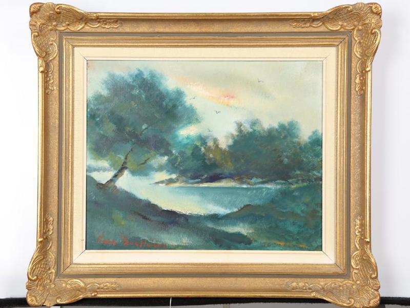 Lars Boëthius (1903-1968), landskap vid insjö, signerad, olja på pannå, bildmått 33 x 41 cm_694a_8daf8a2bed1d5d2_lg.jpeg