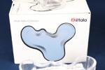 Alvar Aalto (1898-1976), "Savoy", vas, 2 st, skålfat samt ljuslykta, Ittala, märkt Alvar Aalto, klar glasmassa, höjd 4 - 12 cm