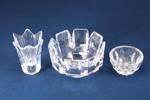 Skål, Orrefors, "Corona", vas, Orrefors, skål Kosta, höjd 7,5 - 14,5 cm